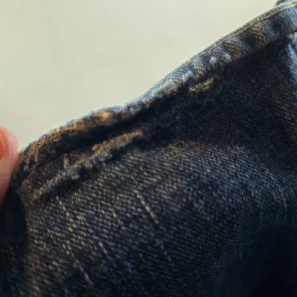 American Eagle Jeans Mens 30x30 Blue Bootcut Distressed 100% Cotton Denim Y2k